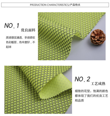 雙色透氣三明治網(wǎng)布 全滌網(wǎng)眼鞋面料 夏季運(yùn)動(dòng)鞋材網(wǎng)眼布