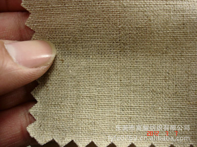 【供應全滌仿麻布10*10提花亞麻布麻棉雙經單緯麻布袋子鞋材面料。】價格,廠家,圖片,麻面料,東莞市富耀紡織-